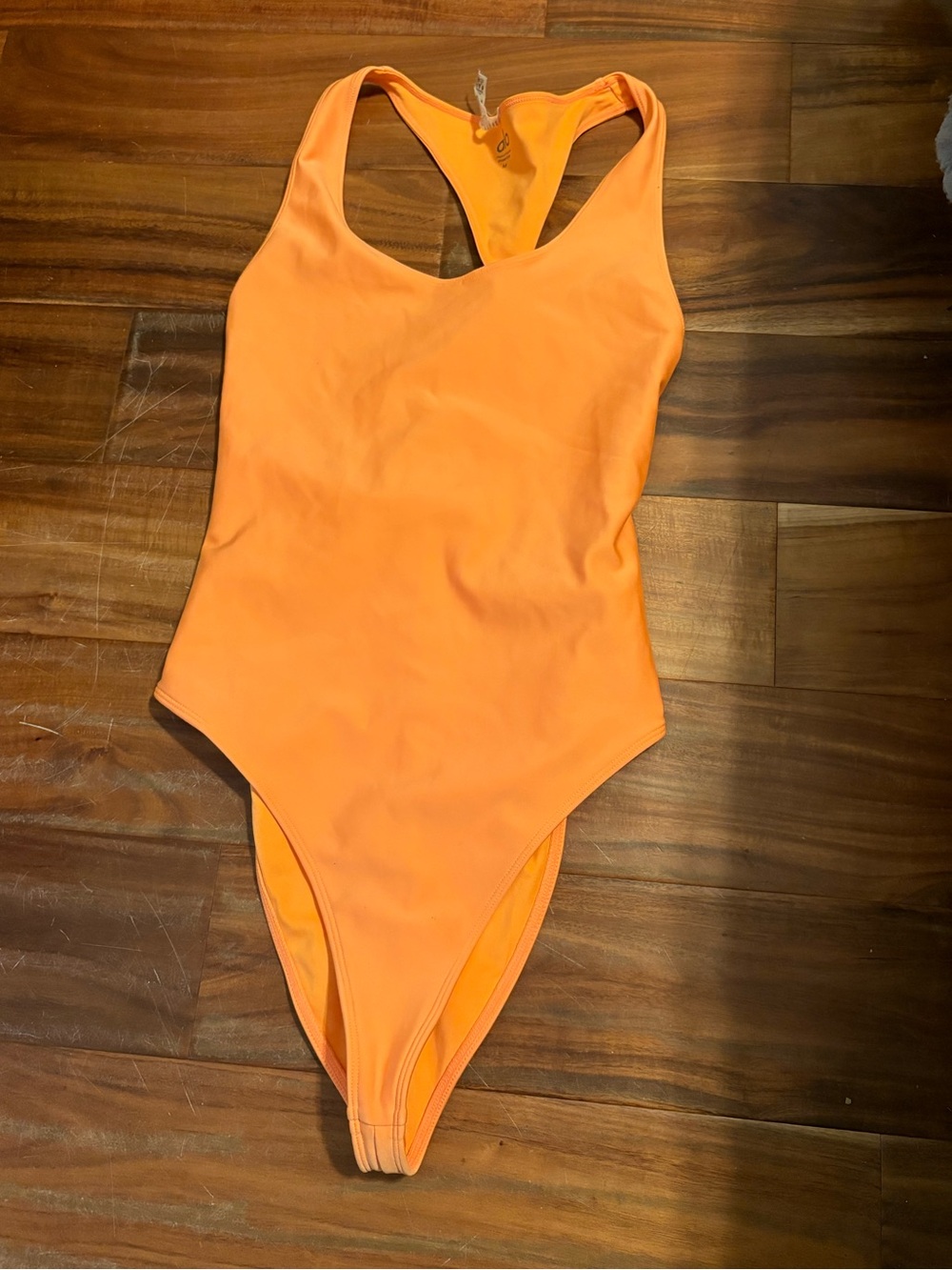 NWT Alo Yoga Orange Racerback One Piece Swimsuit Size Medium (975)